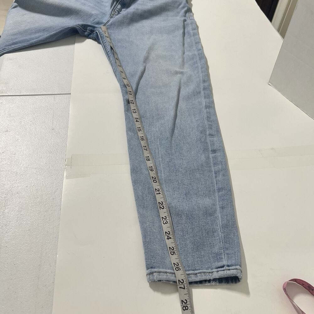 Hudson Barbara High Rise Super Skinny Jeans Blue Women Size 34 Distressed - Picture 11 of 12